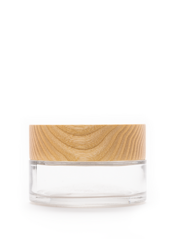 Wood Cap Glass Jar (50ML)