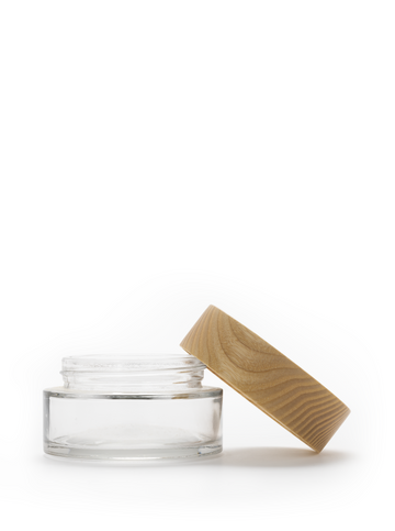 Wood Cap Glass Jar (50ML)