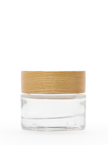 Wood Cap Glass Jar (30ML)