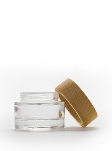 Wood Cap Glass Jar (30ML)