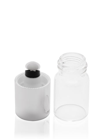 Glass Bottle w/ Button Cap (8mL)